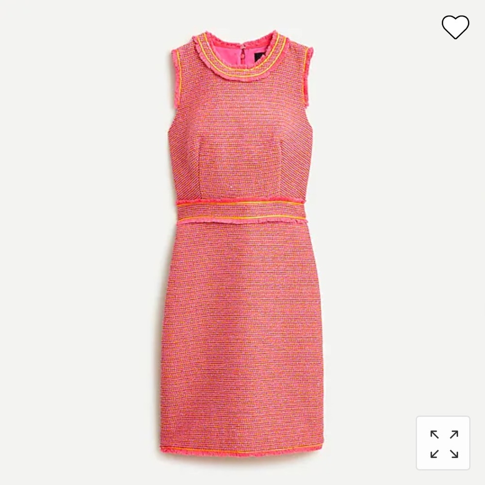 NWT - J Crew Sheath Dress in pink/orange